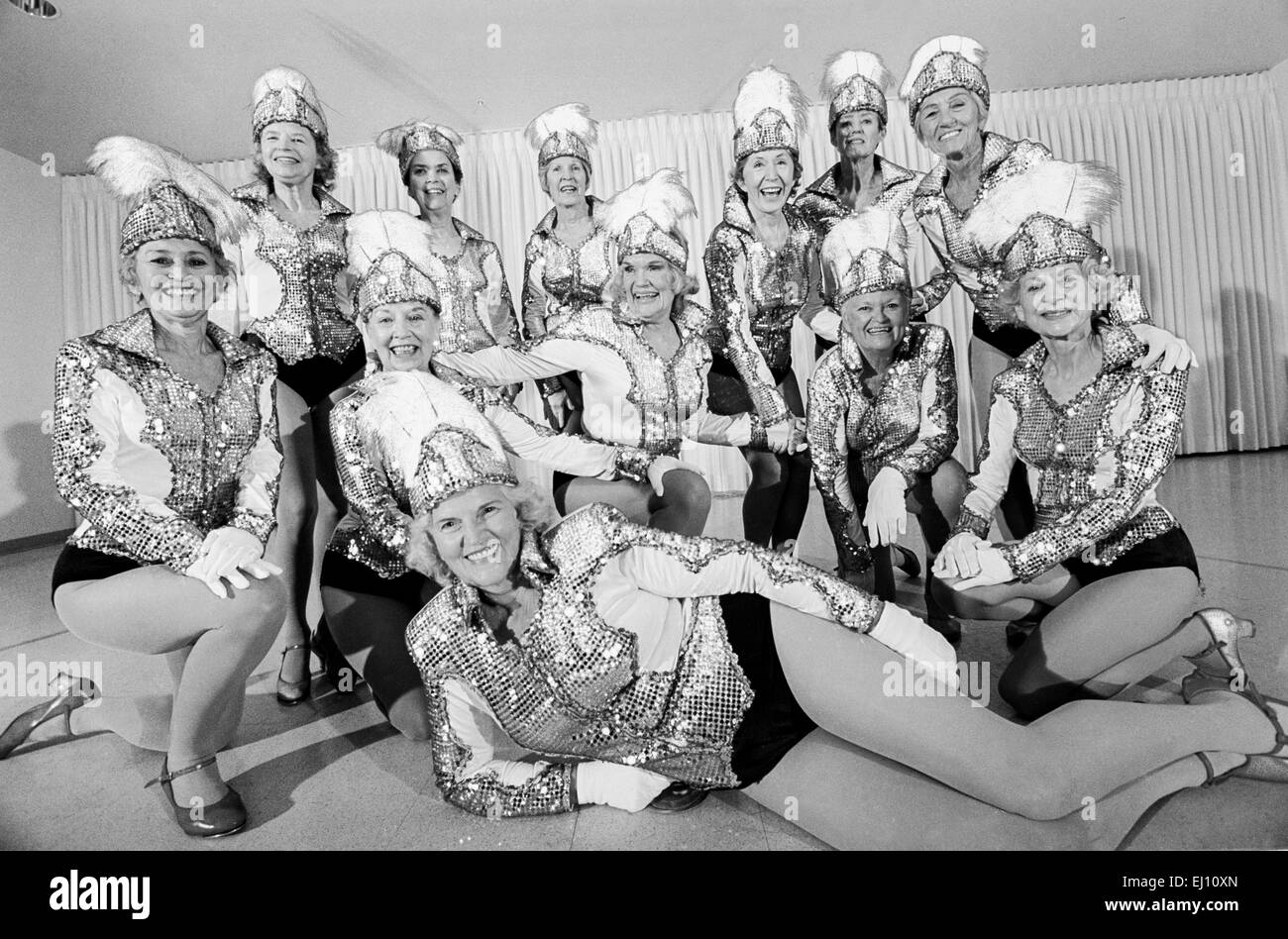 SUN CITY, AZ - 1. Juli: Bewohner von Sun City Ruhestand Gemeinschaft beteiligen sich an Aktivitäten in Sun City, Arizona im Juli 1997. Stockfoto