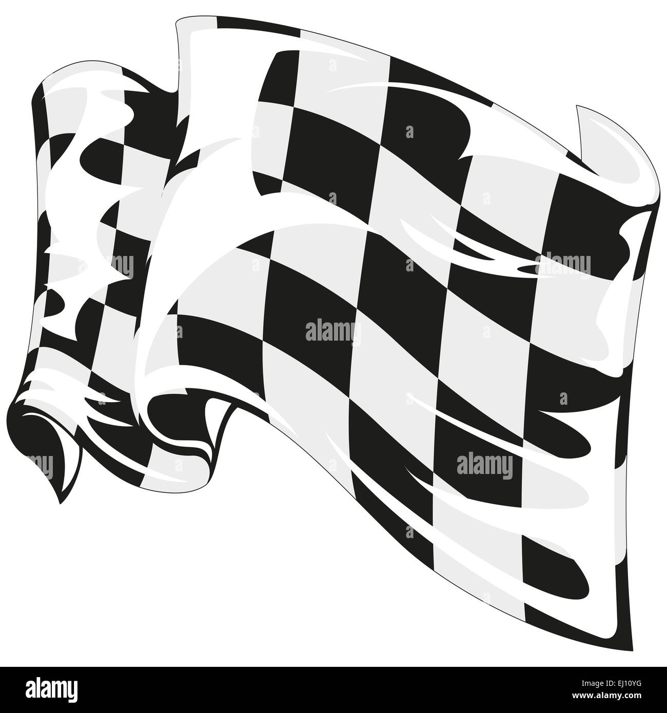 Zielflagge racing Stockfoto