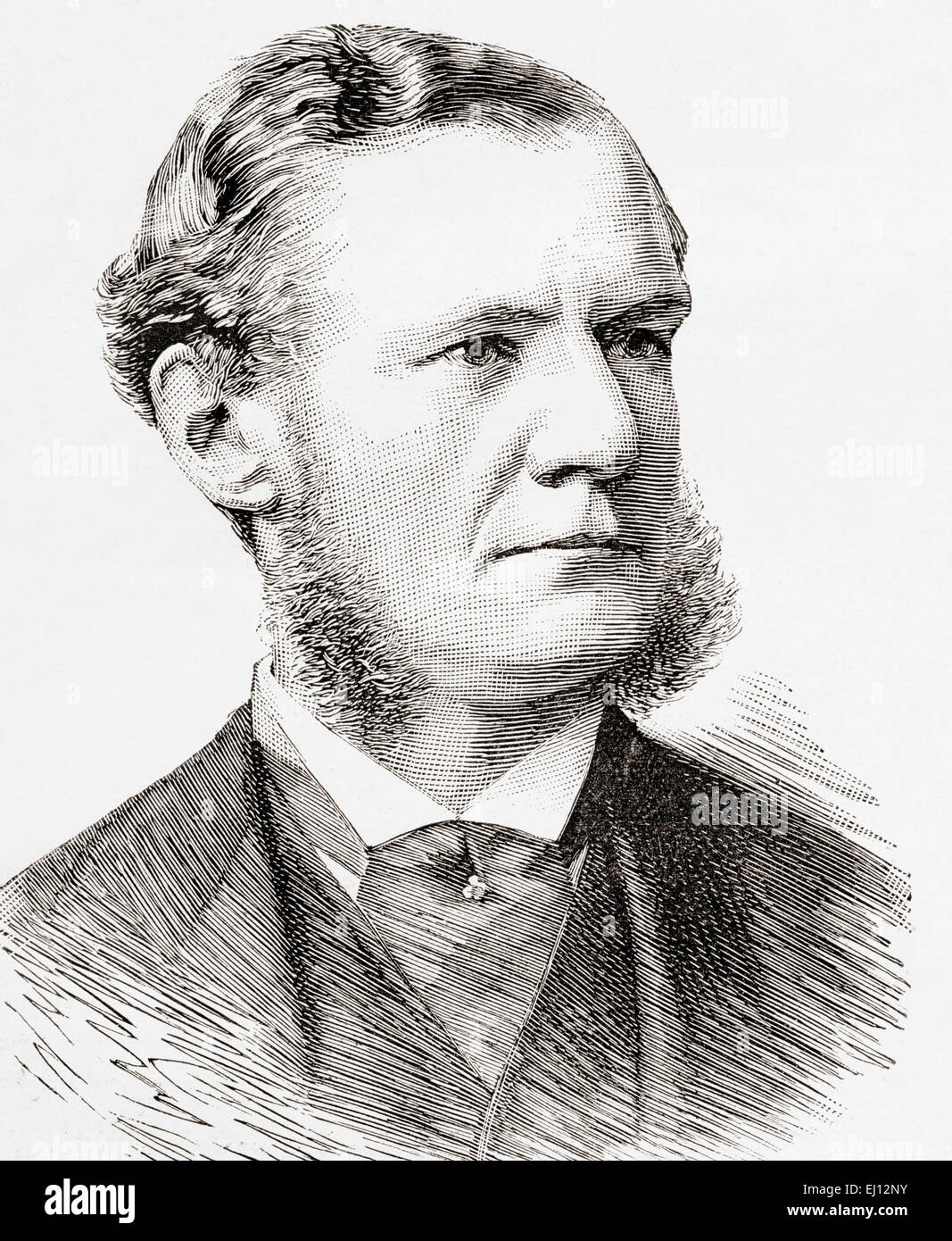 William Lidderdale, 1832 –1902.   Britischer Kaufmann und Gouverneur der Bank of England. Stockfoto