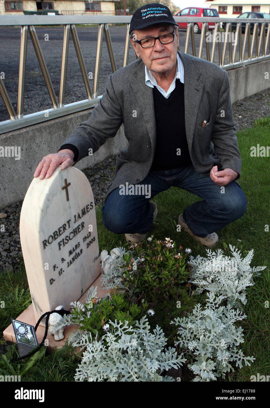 Regisseur Miloš Forman zu Ehren der späten Bobby Fisher, Schachspieler. Stockfoto