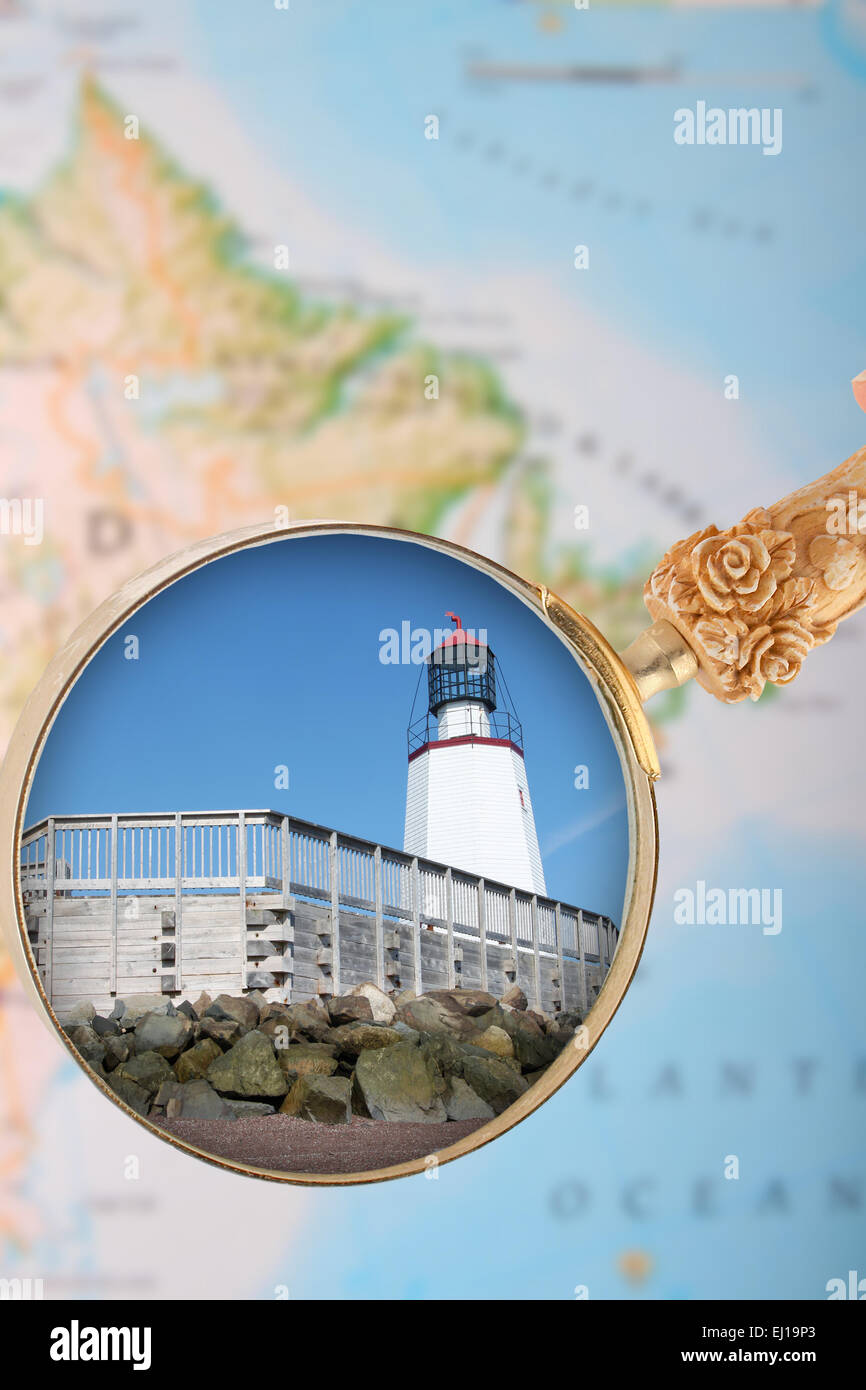 Suchen in auf St Andrews am Meer in New Brunswick eine Maritime Provinz in Atlantik-Kanada Stockfoto