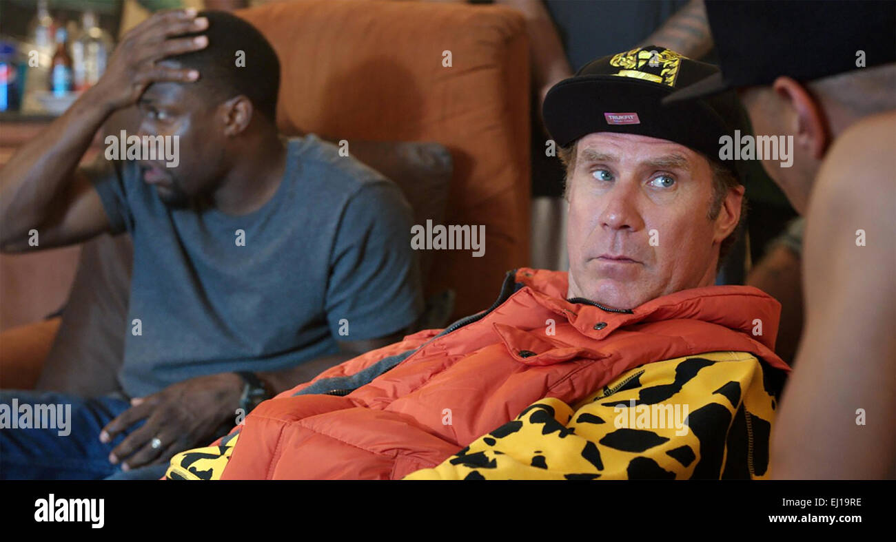 GET HARD 2015 Wartner Bros Film mit Kevin Hart auf der linken Seite und Will Ferrell Stockfoto