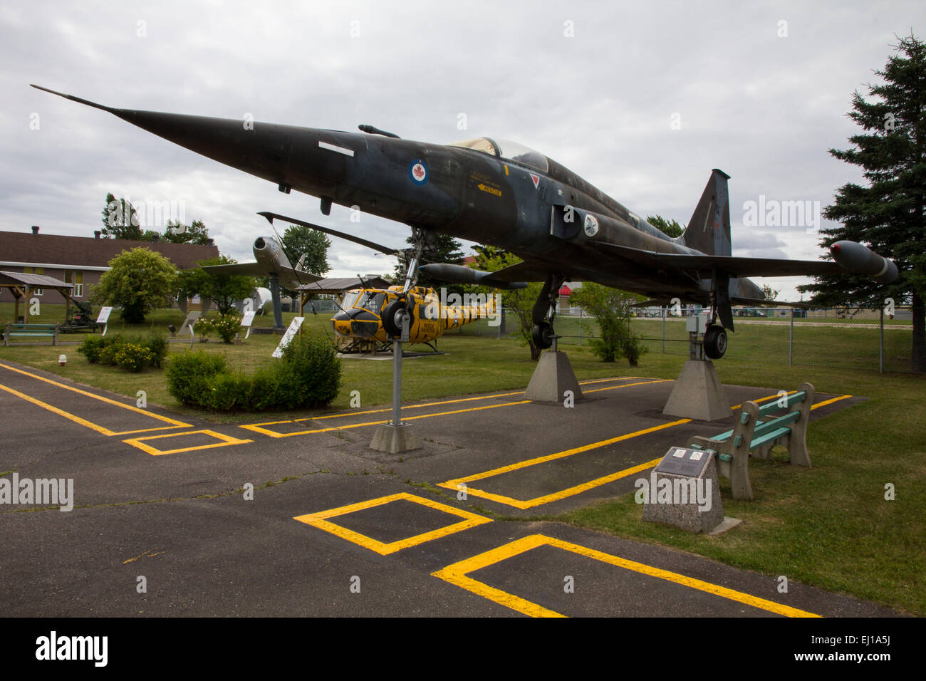 Das Air Defence Museum, angrenzenden Bagotville Canadian Air Force Base, Saguenay, erkundet Kanadas Geschichte der militärischen Luftfahrt. Stockfoto