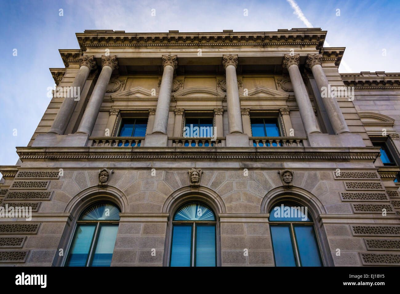 Außenarchitektur der Library of Congress in Washington, DC. Stockfoto