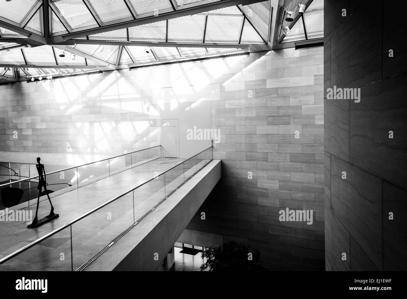 Moderne Architektur im Osten Gebäude der National Gallery of Art, Washington, DC. Stockfoto