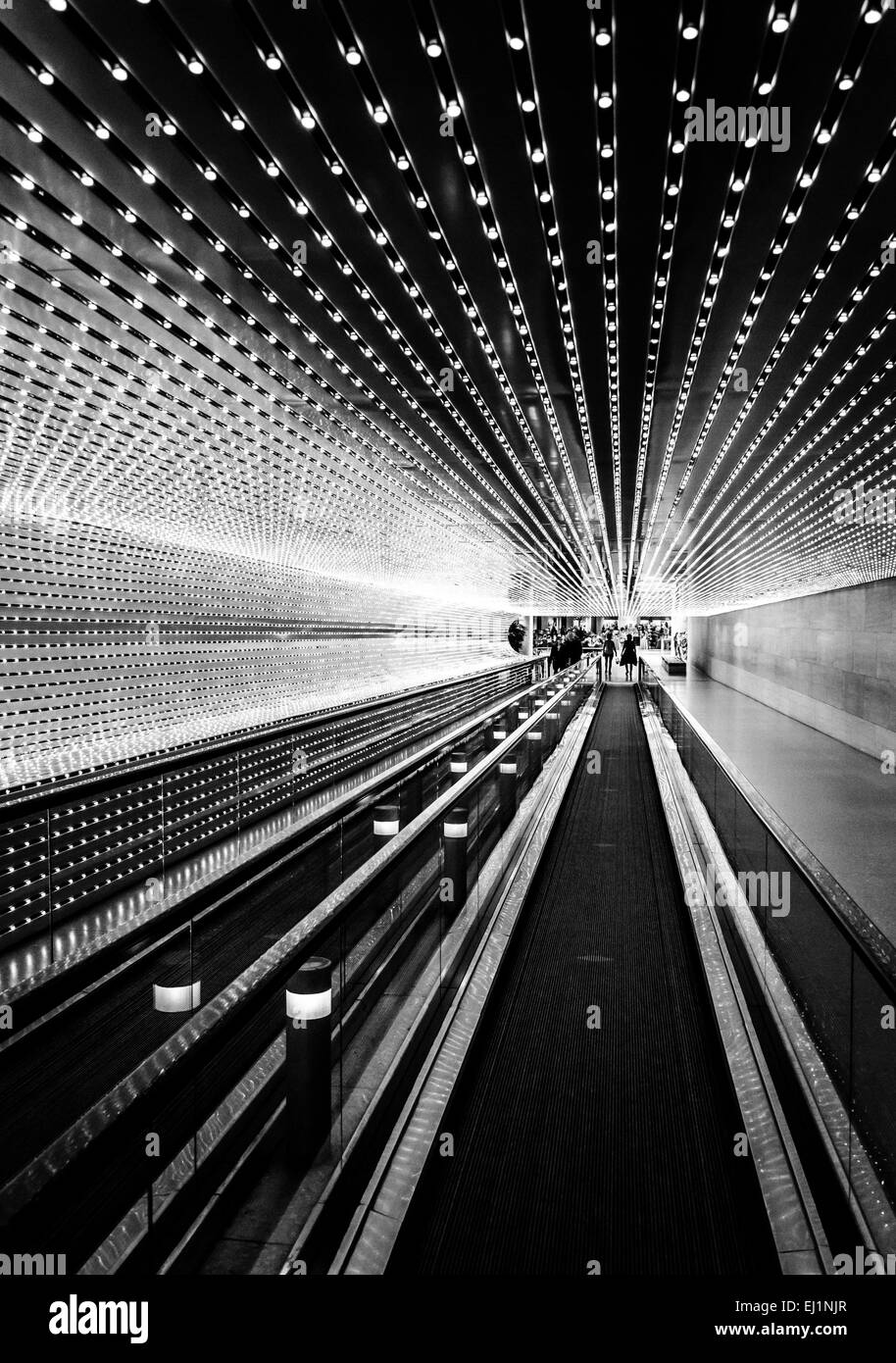 Untergrund Laufband in der National Gallery of Art in Washington, DC. Stockfoto