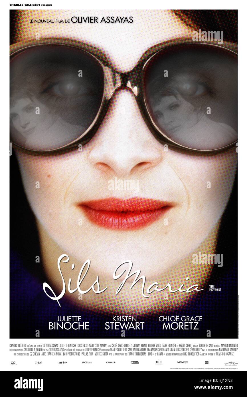 Sils Maria Clouds of Sils Maria Year: 2014 Deutschland / Frankreich / Schweiz Regie: Olivier Assayas Juliette Binoche Affiche du Film Stockfoto