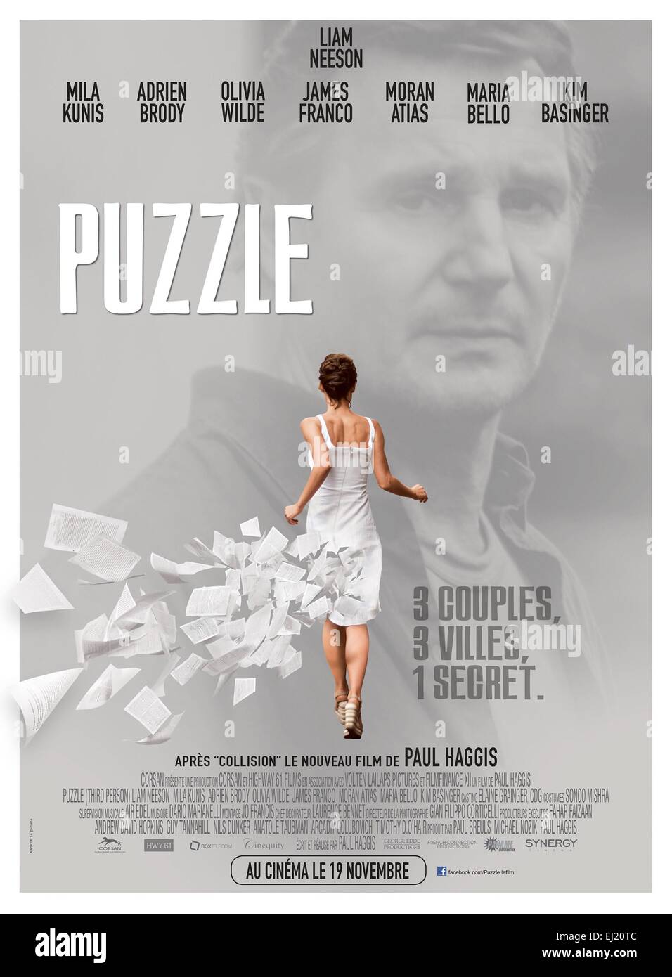 Dritten Jahr: 2013 UK / USA Regie: Paul Haggis Filmplakat (Fr) Stockfoto