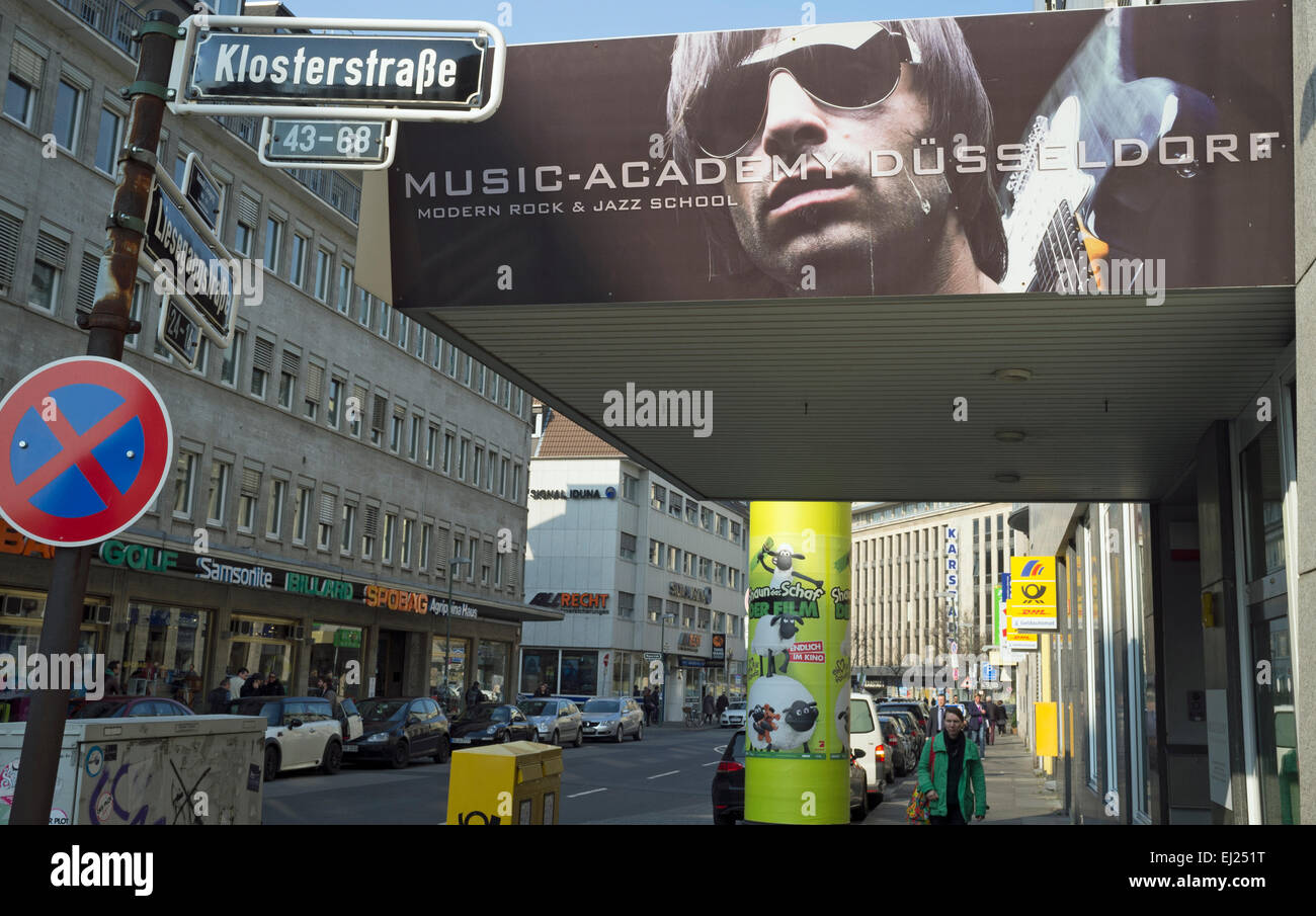 Musik-Akademie, Düsseldorf, Deutschland. Stockfoto