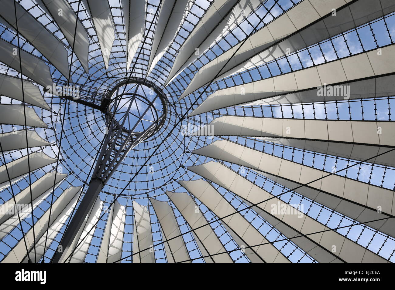 Sony Center Dach - Berlin Stockfoto