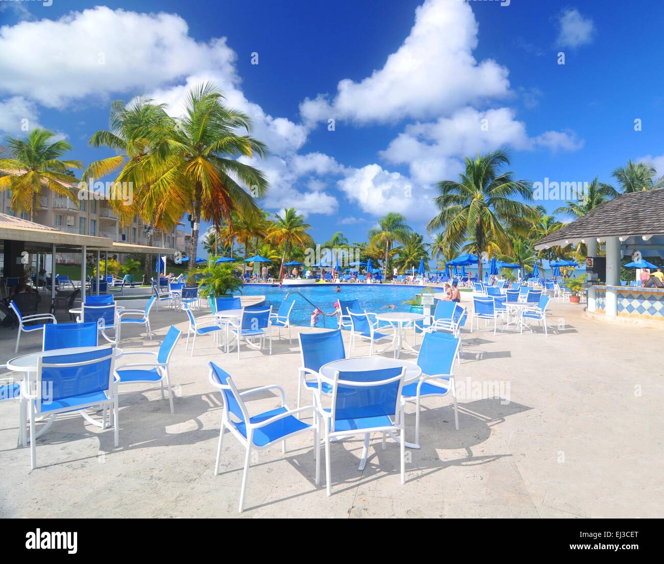 Tropischen Resort in Saint Lucia, Karibik Stockfoto