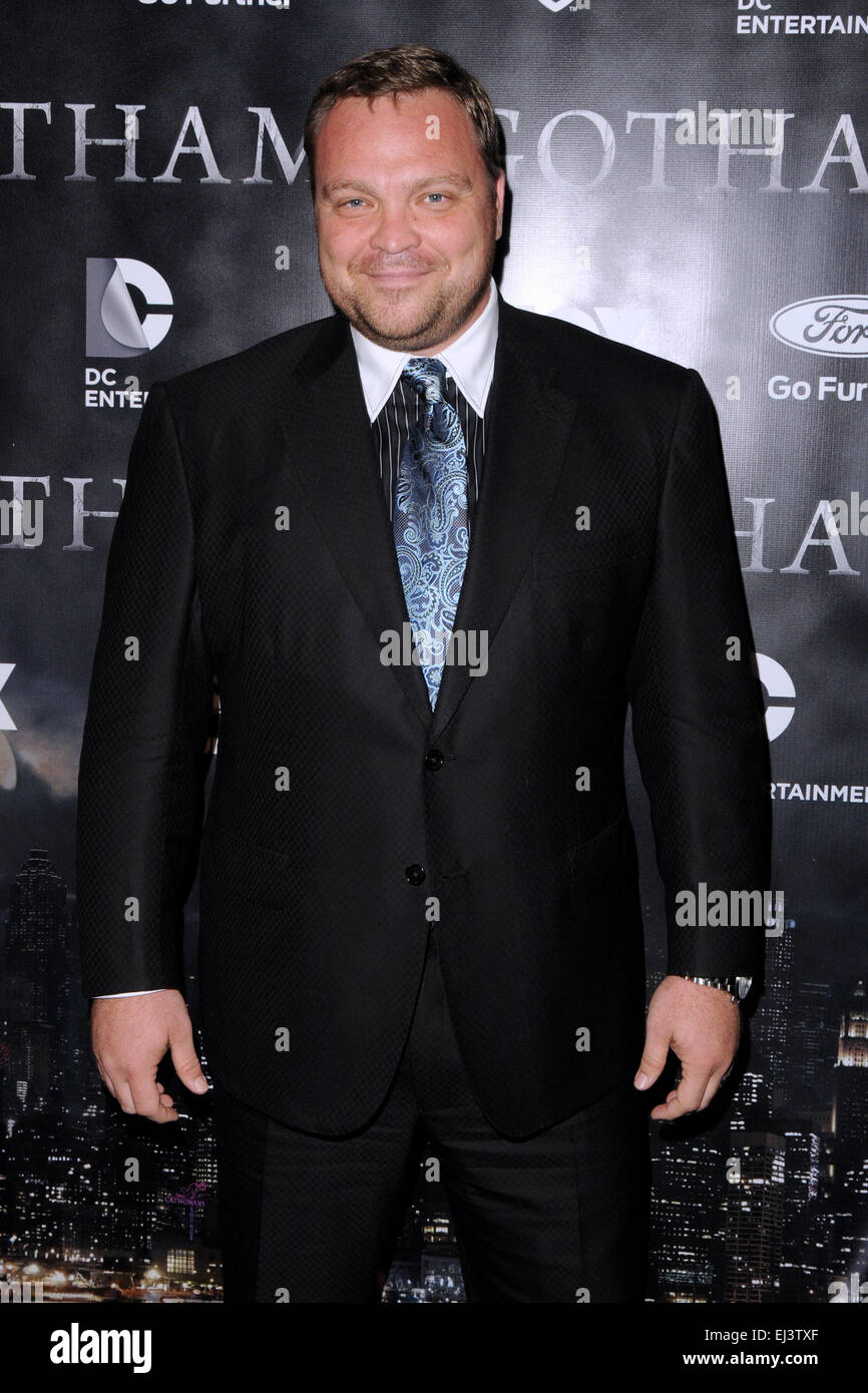 Serie-Premiere von "Gotham" an der New York Public Library - Ankünfte mit: Drew Powell wo: New York City, Vereinigte Staaten, wann: 15 Sep 2014 Stockfoto