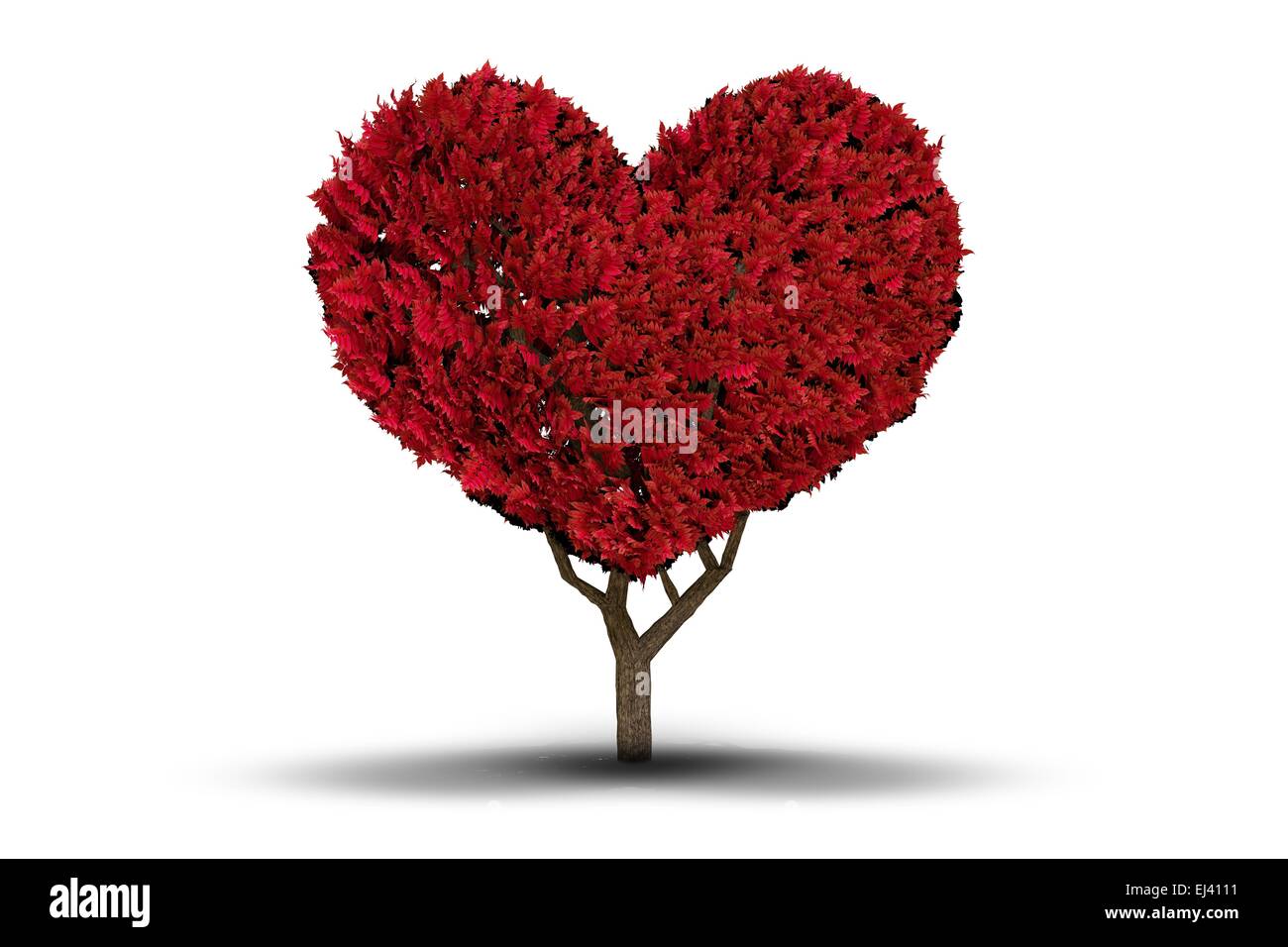 Liebe Herz Baum Stockfoto