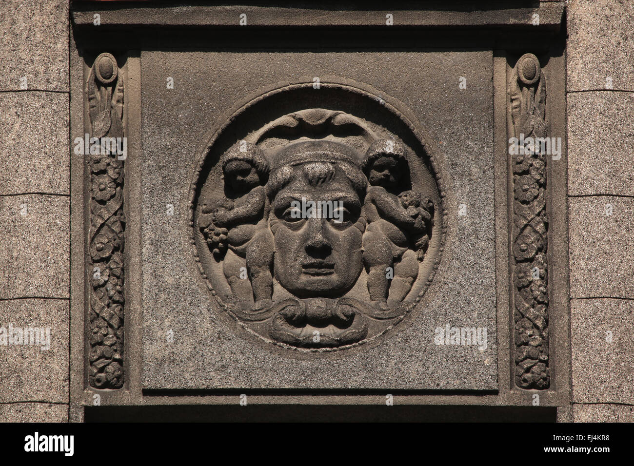 Jugendstil-Gebäude in Riga, Lettland. Stockfoto