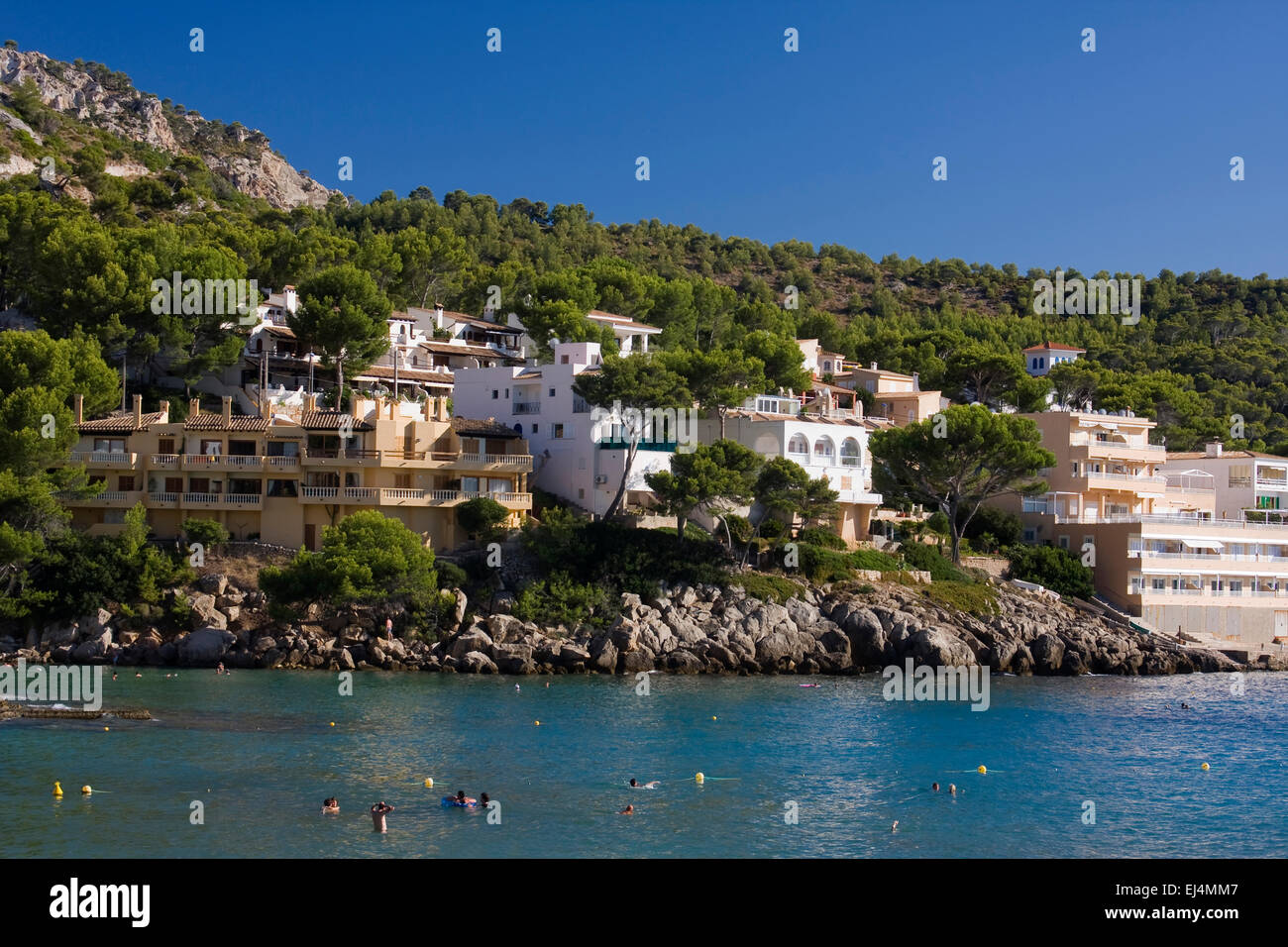 Strand von St. Elm, Mallorca, Mallorca, Spanien, Europa Stockfoto