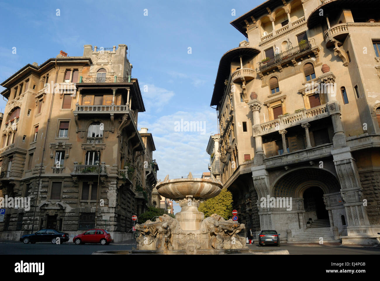 Coppedè Bezirk in Rom Italien Stockfoto