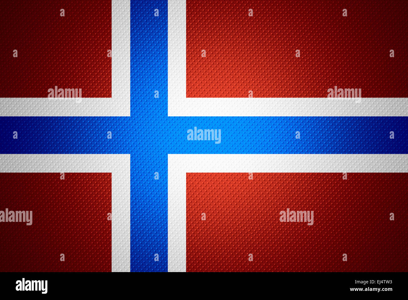 Norwegen Flagge oder norwegischen Banner auf abstrakte Textur Stockfoto