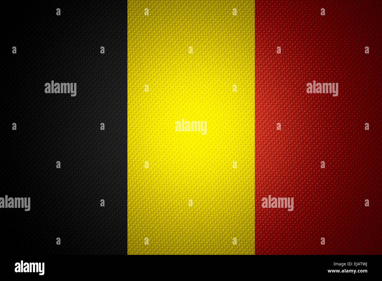 Belgien-Flagge oder Banner auf abstrakte Textur Stockfoto