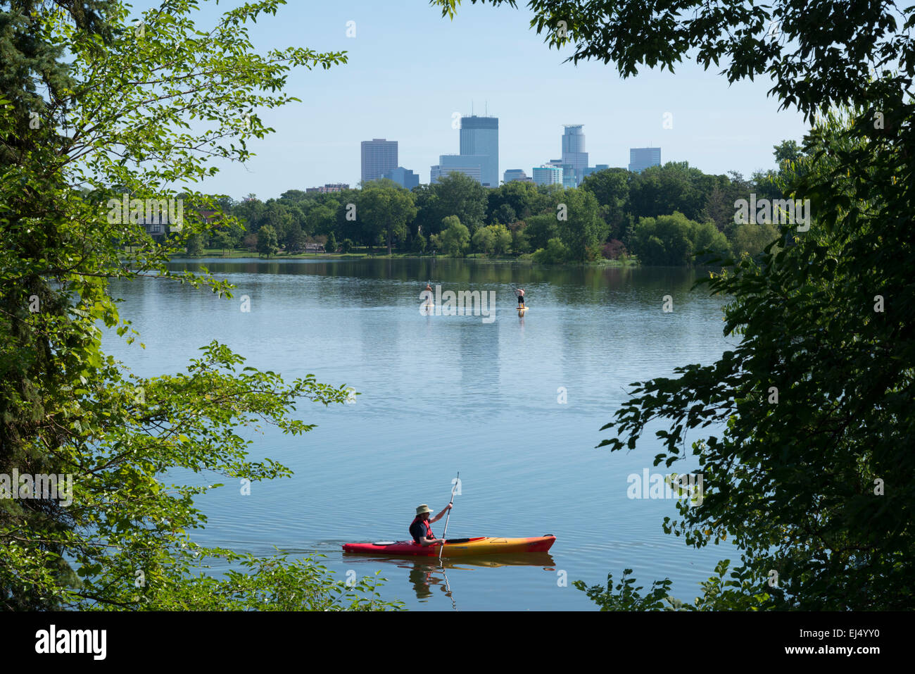 See der Inseln. Minneapolis. Minnesota. USA. Stockfoto