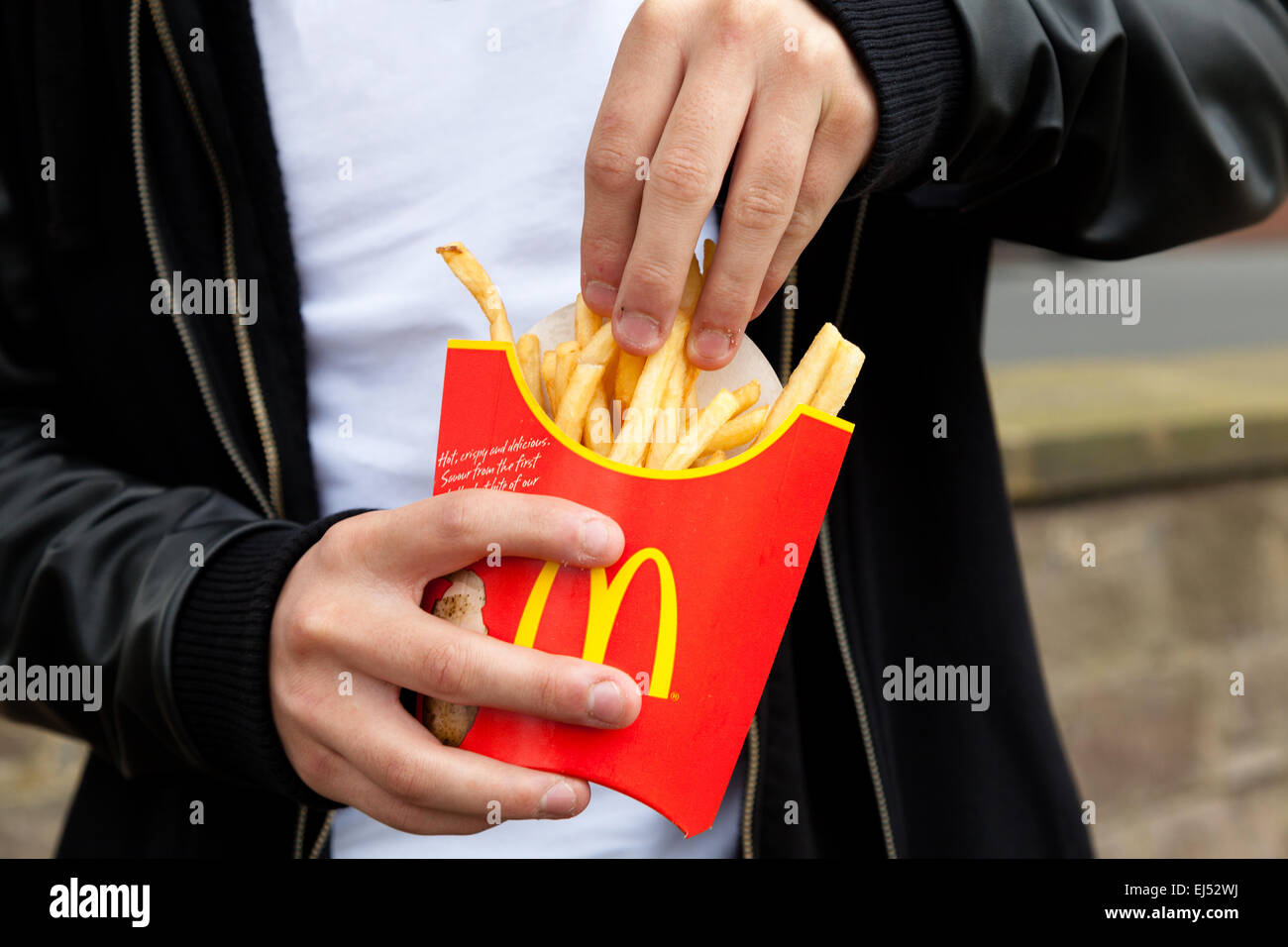 McDonald s Pommes frites Stockfoto