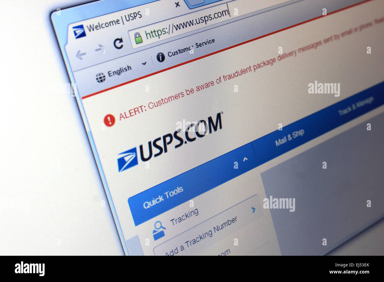 USPS.com Stockfoto