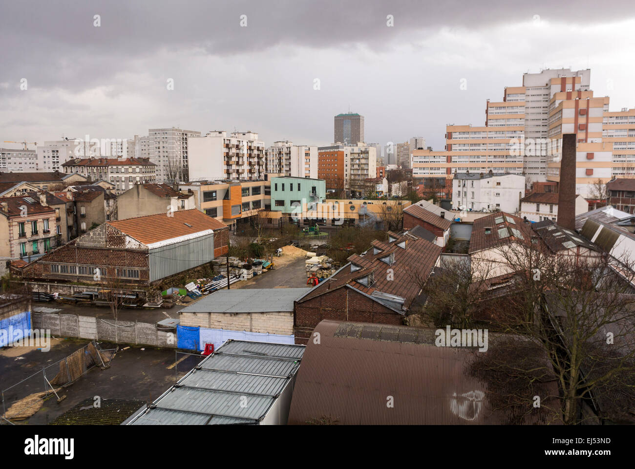 Aubervilliers, Frankreich, Pariser Vororte in Saint Denis, City Scape