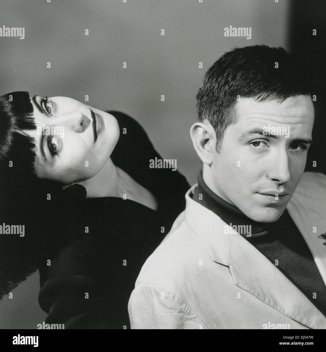 SWING OUT SISTER Werbe Foto von UK-pop-Duo Corinne Drewery und Andy Connell über 1989 Stockfoto