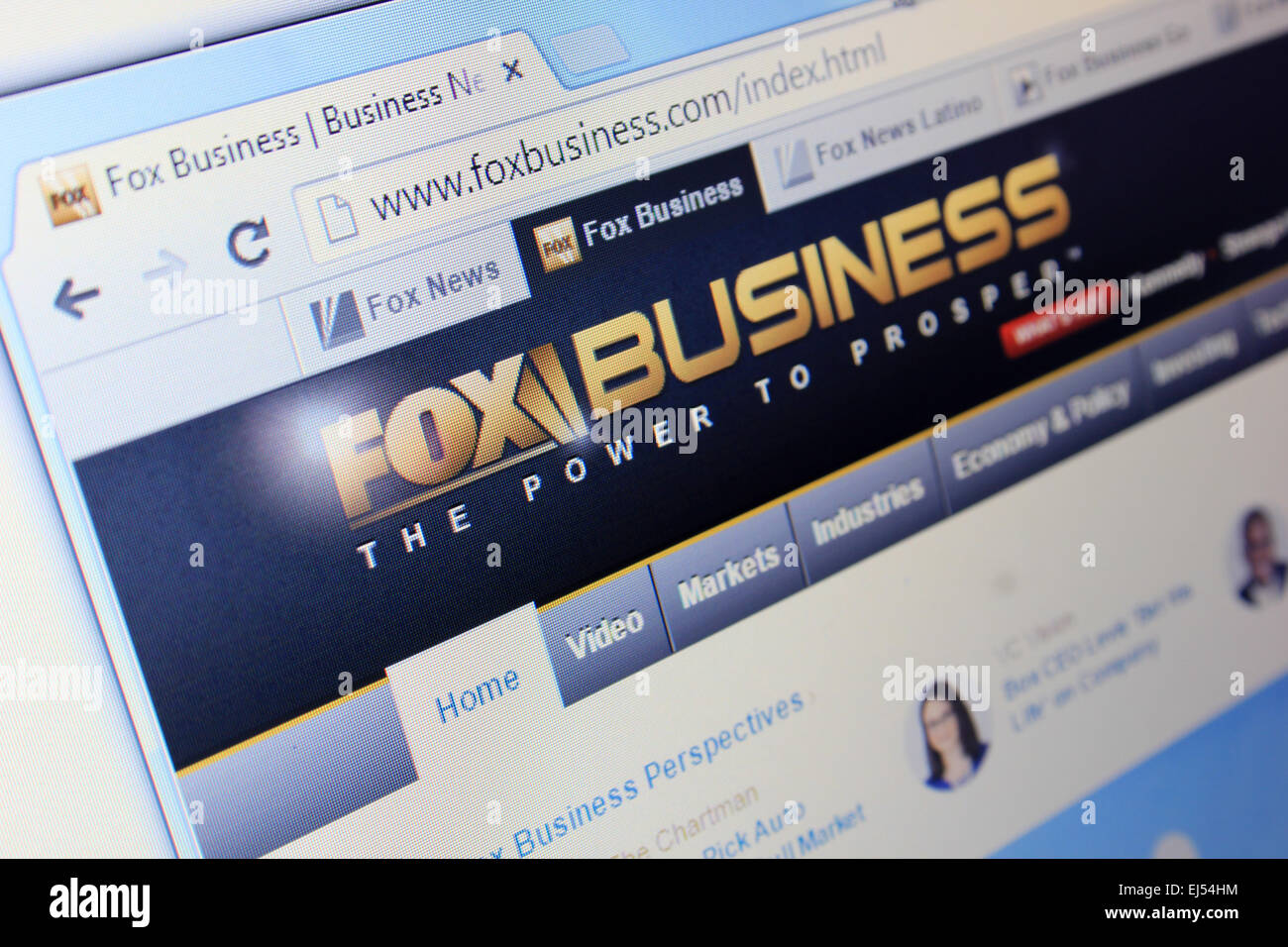FOXBusiness.com Stockfoto