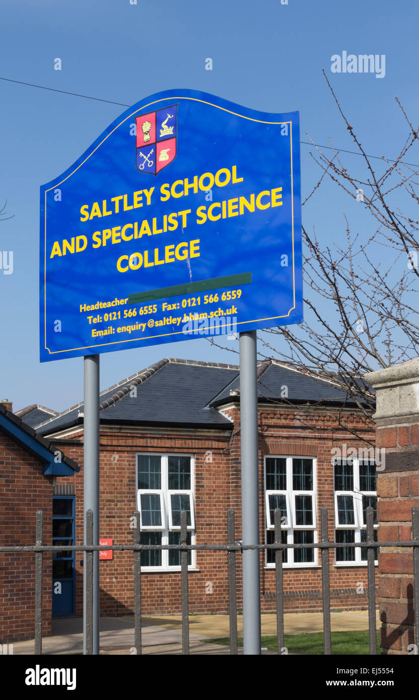 Saltley School, Birmingham.  Trojanisches Pferd Stockfoto