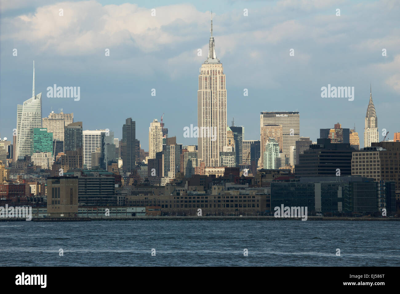 Empire State Building und New York Skyline, New York City, New York, USA Stockfoto