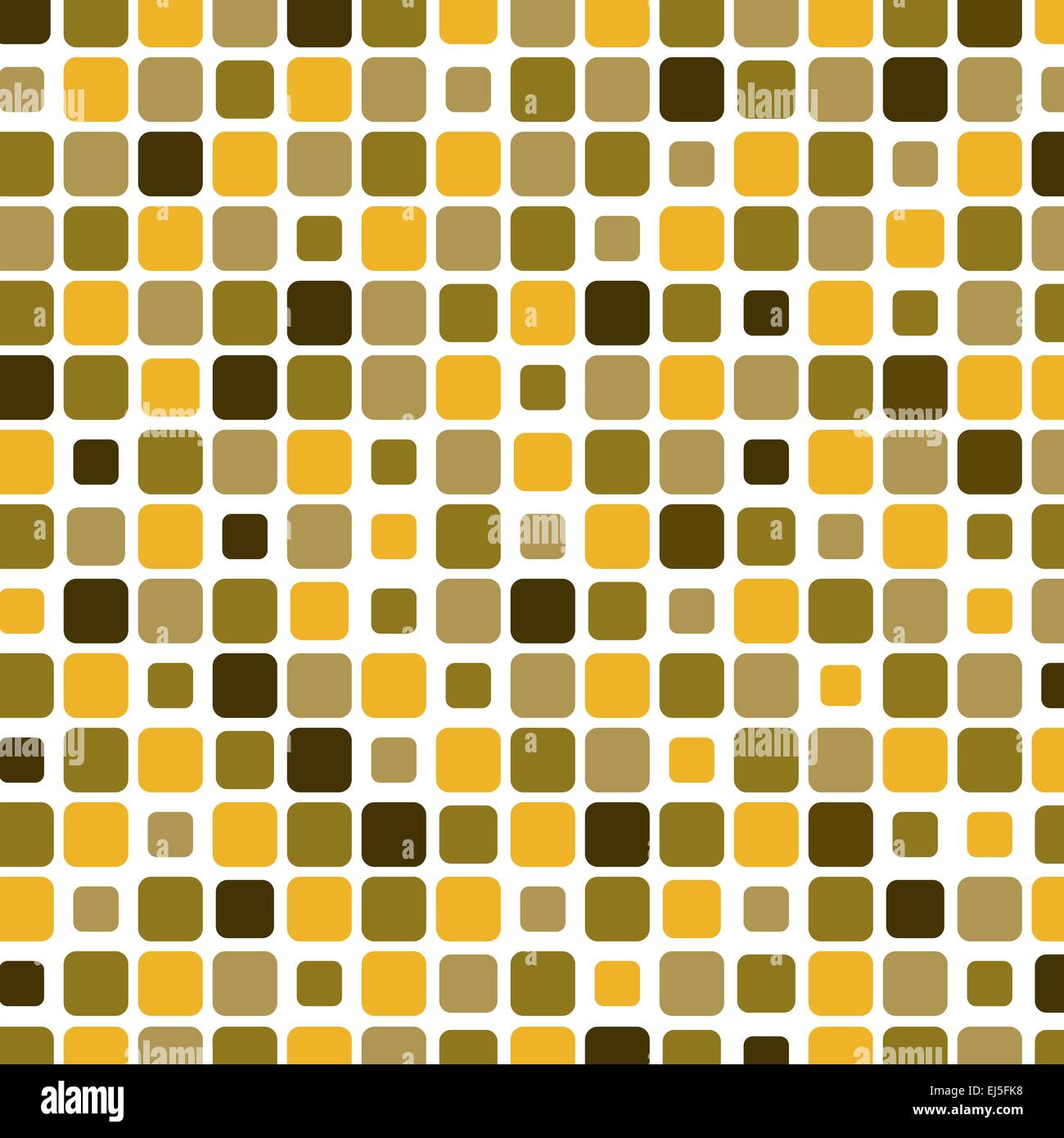 Mosaik mit quadratischen gelben Hintergrund, Vektor-illustration Stock Vektor