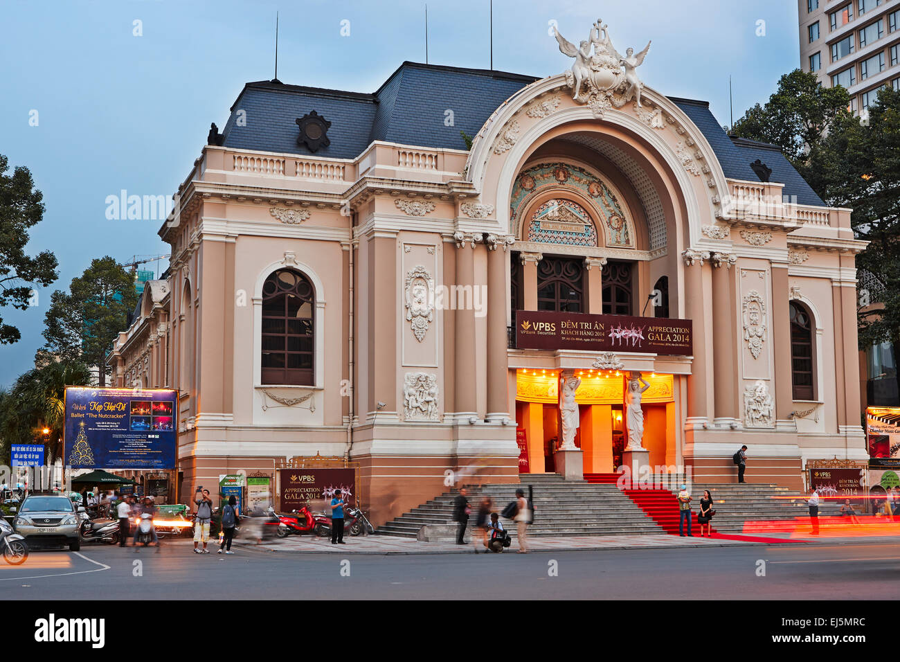 Stadttheater (Opernhaus Saigon). Ho-Chi-Minh-Stadt, Vietnam. Stockfoto
