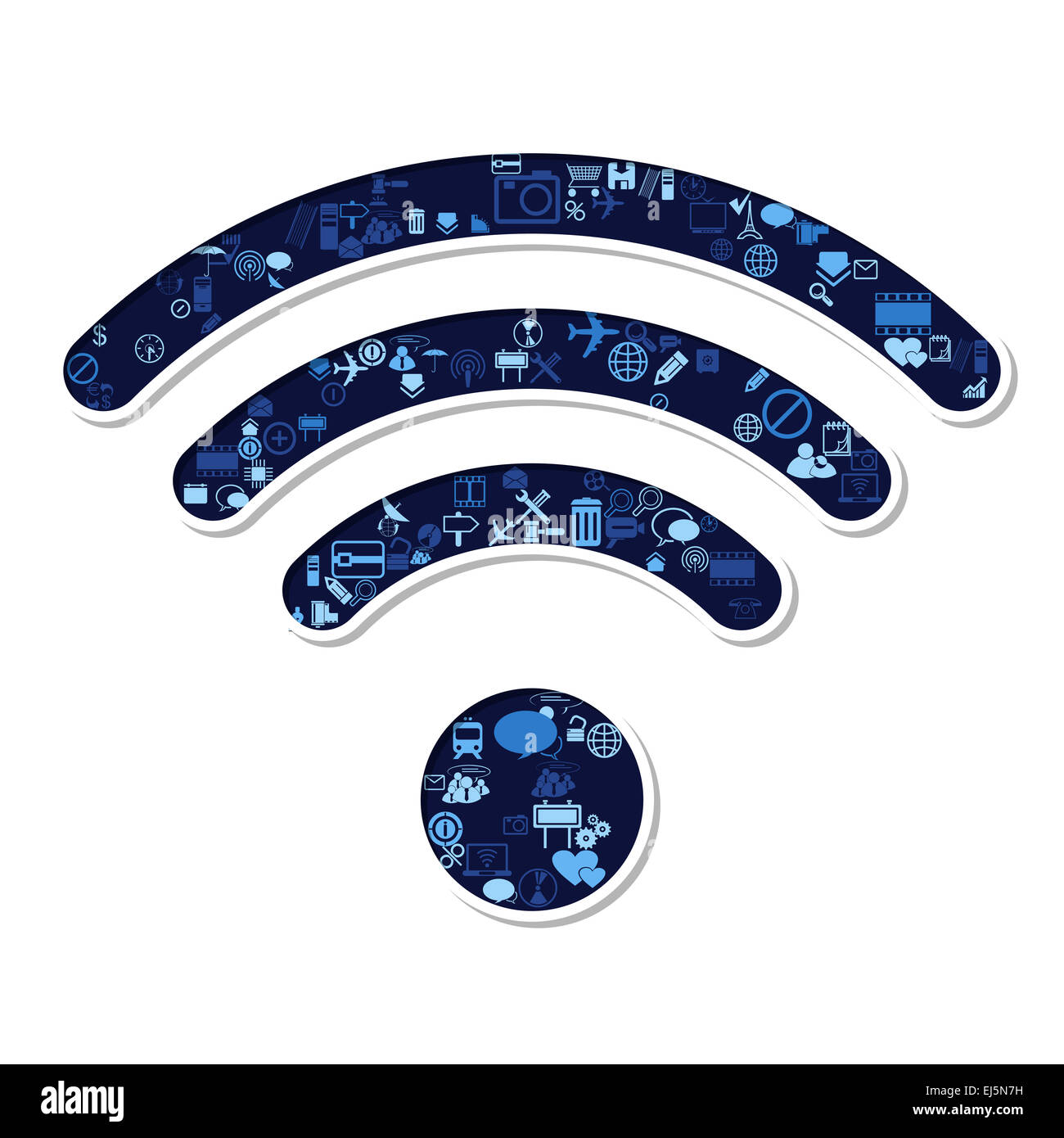 Wi-Fi-symbol Stockfoto