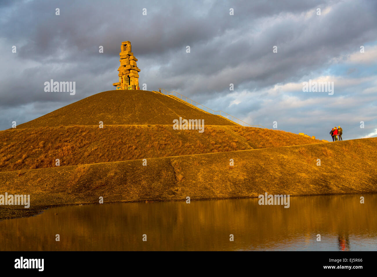 "Halde Rheinelbe" in Gelsenkirchen, Deutschland, 100 Meter hohen Halde