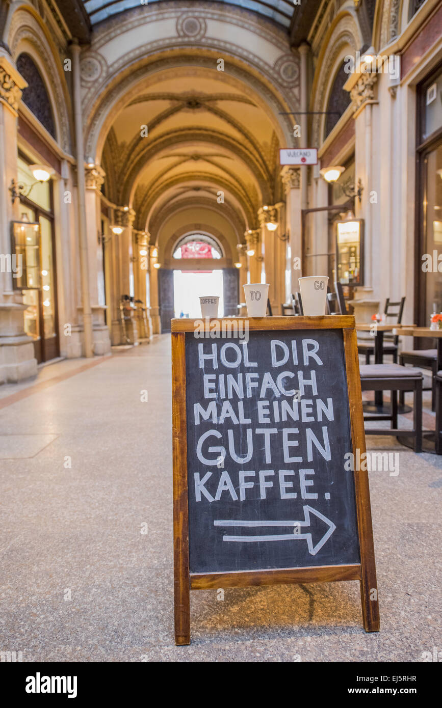 Wien, Freyung, Palais Ferstel, shopping Passage, Österreich Stockfoto