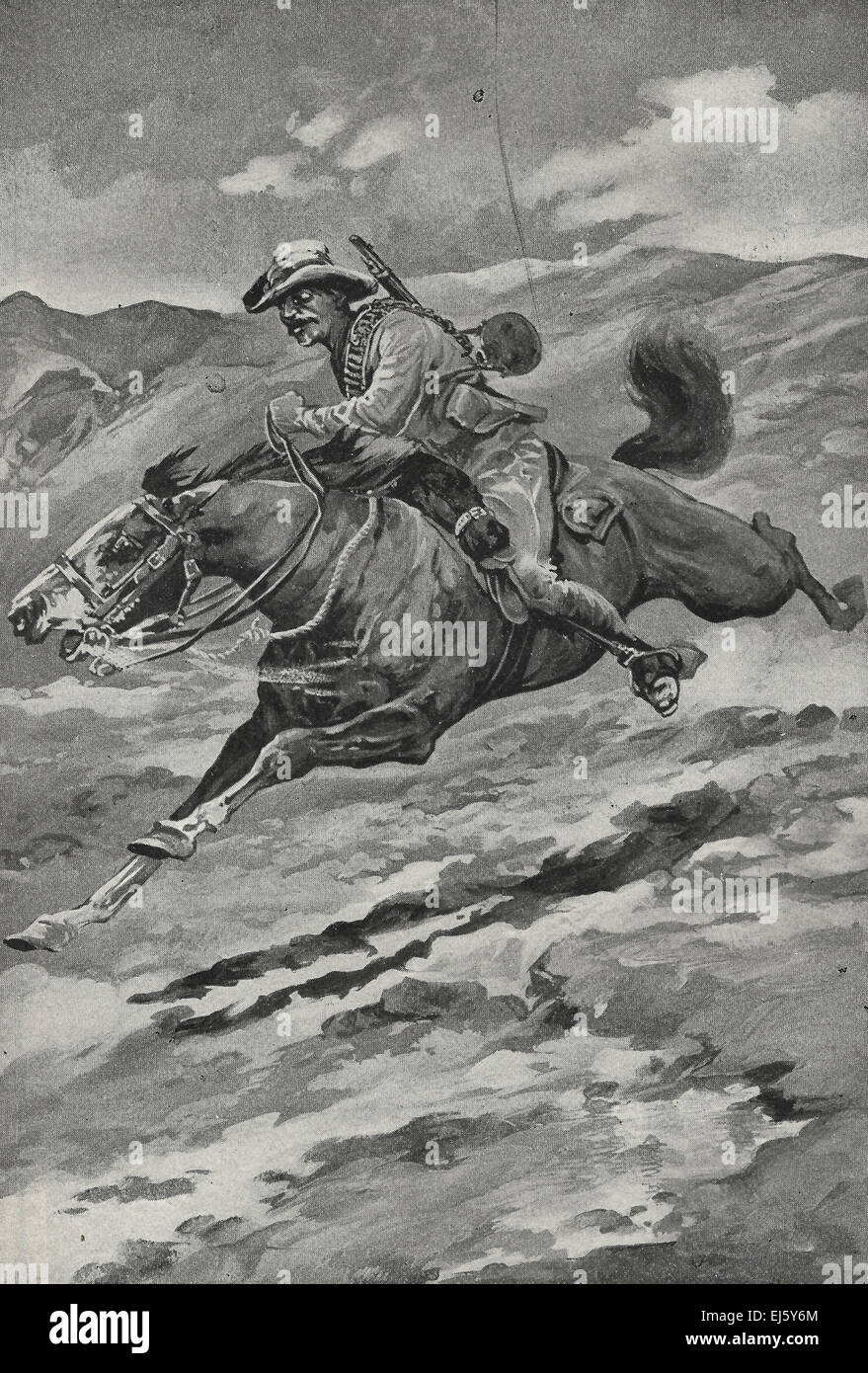 Boer Scout während Zweiter Boer-Krieg Stockfoto