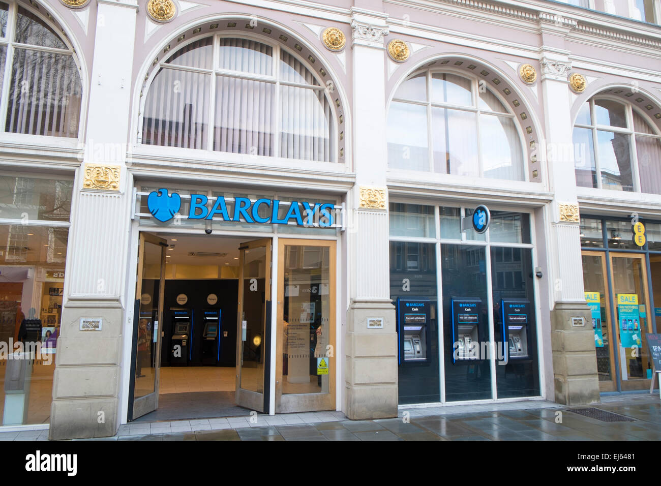 Britische Barclays Bank in St. Anns Platz Manchester, England Stockfoto