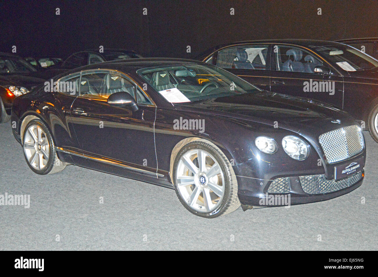 Bentley Motor Cars im showroom Stockfoto