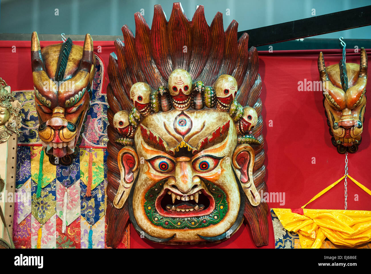 Turin, Italien. 22. März 2015. Lingotto fair "Festival dell'Oriente" vom 20. bis 22. März 2015 und vom 27. bis 30. März 2015 20. März 2015-Hindu-Maske, Bharaiv Kredit: wirklich Easy Star/Alamy Live News Stockfoto