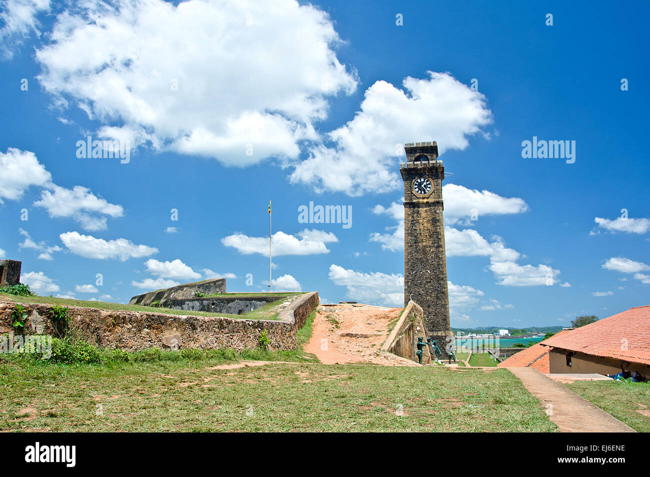 Holländische Festung Galle 17. Jahrhunderts ruiniert Niederländisch-Schloss, das die Unesco als Weltkulturerbe In Sri Lanka aufgeführt ist Stockfoto