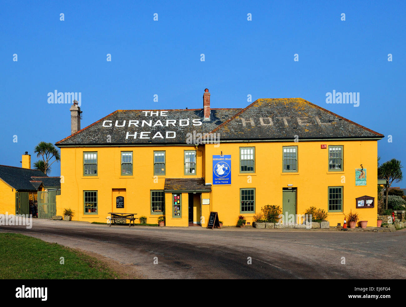 Der Knurrhahn Kopf einen renommierter Gastro Pub in der Nähe von Zennor in West Cornwall, Großbritannien Stockfoto