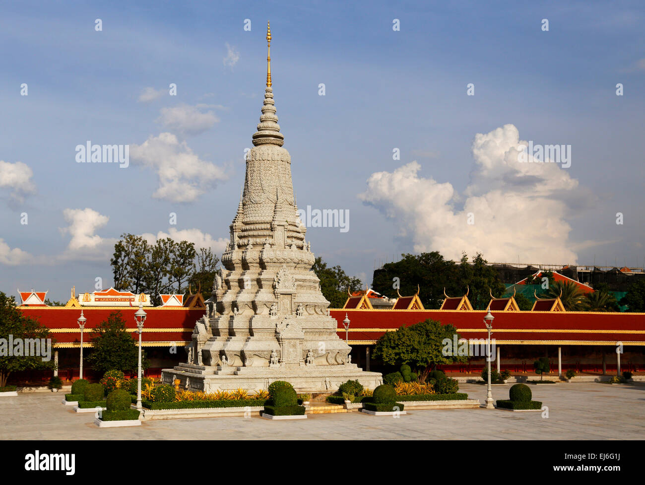 Stupa, Königspalast, Phnom Penh, Kambodscha Stockfoto