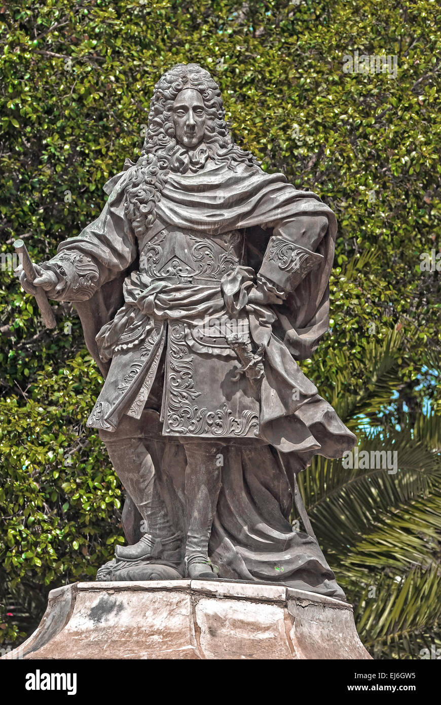 Malta Floriana: Denkmal für Manoel de Vilhena, Großmeister des Ordens des Hl. Johannes gewidmet. Stockfoto