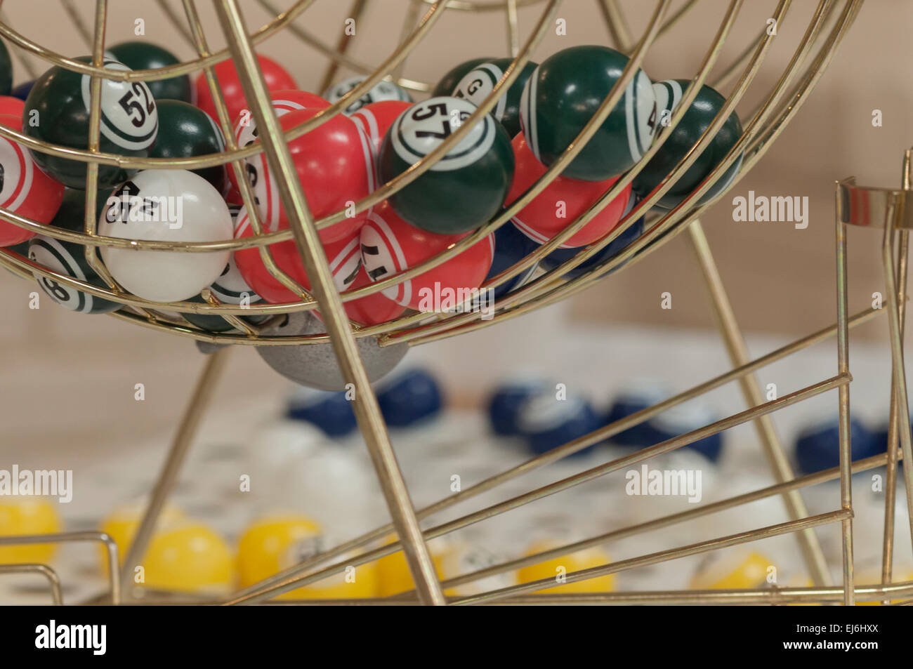 Bingo Spiel des Zufalls Stockfoto