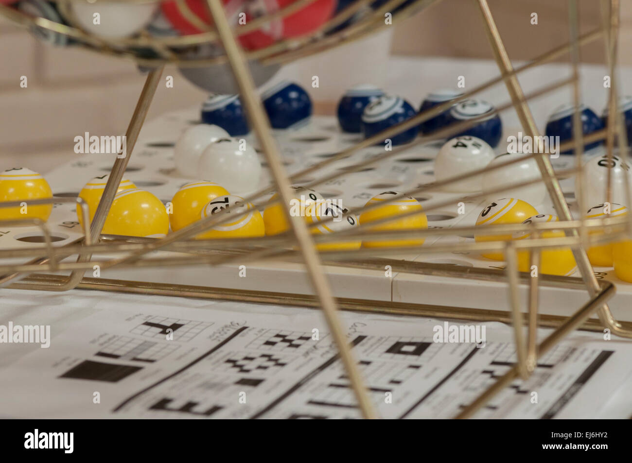 Bingo Spiel des Zufalls Stockfoto