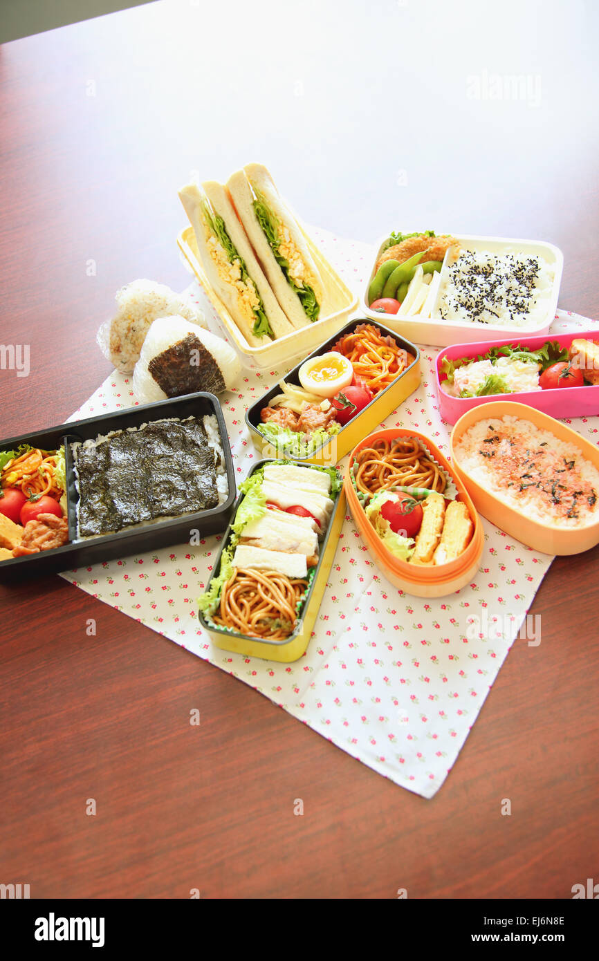 Japanisches Bento-Lunch-box Stockfoto