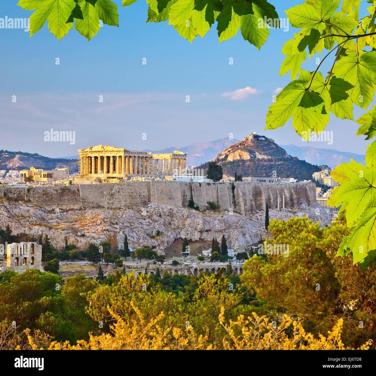 Akropolis in Athen Stockfoto
