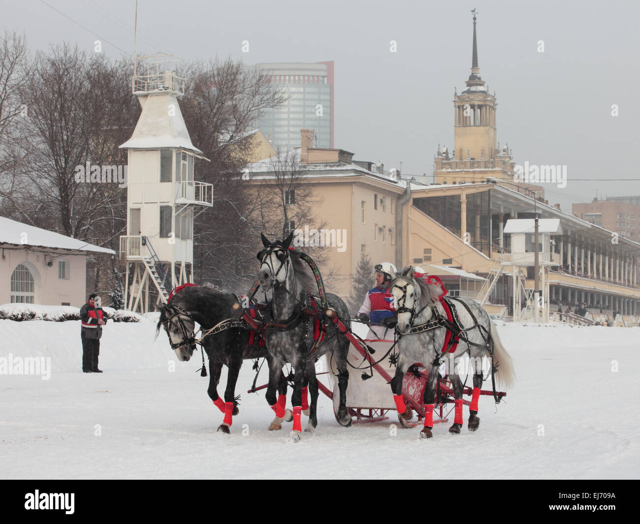 Troika in snow russia Fotos und Bildmaterial in hoher Auflösung Alamy