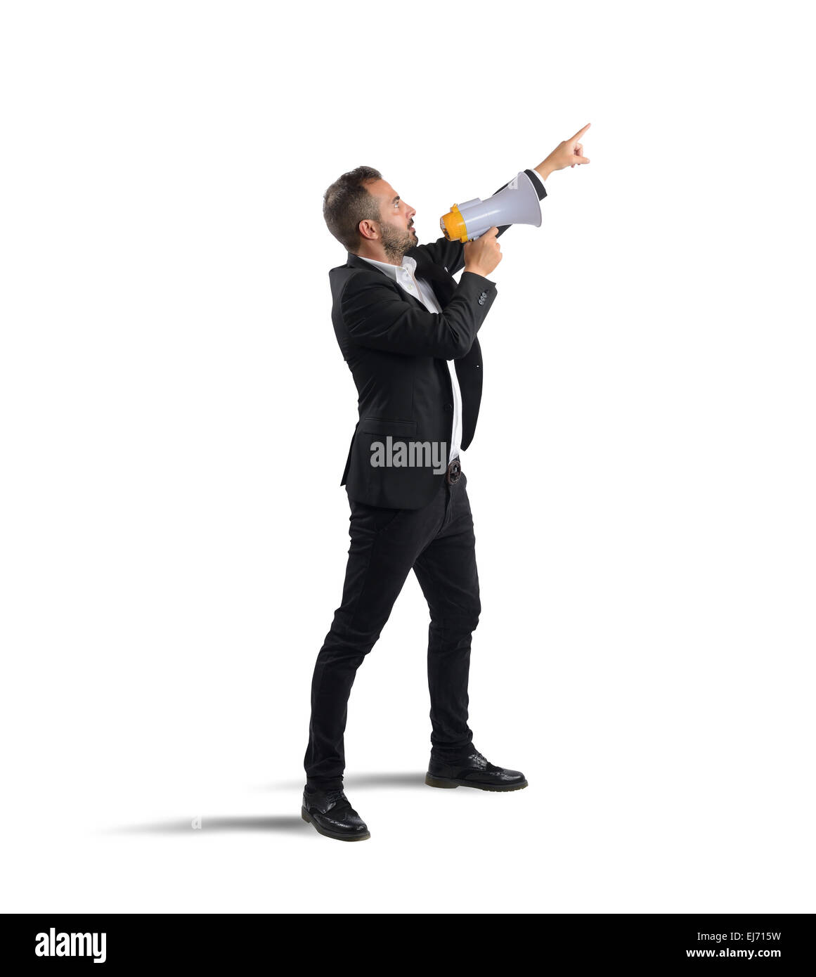 Autoritäre Geschäftsmann Stockfoto