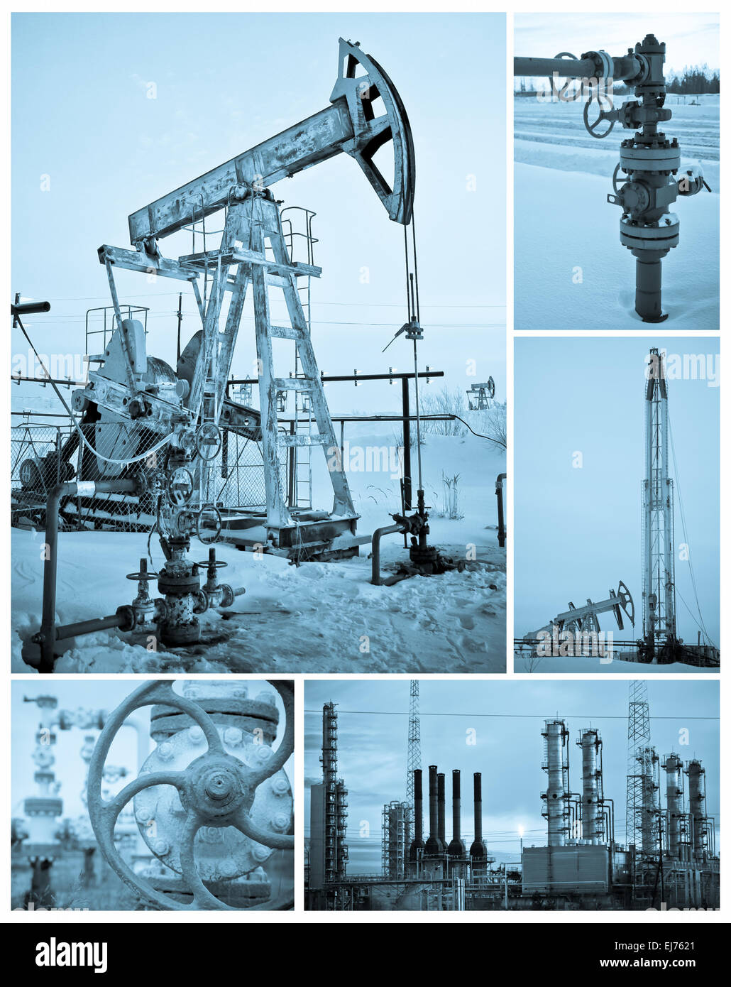 Öl-Industrie. Stockfoto